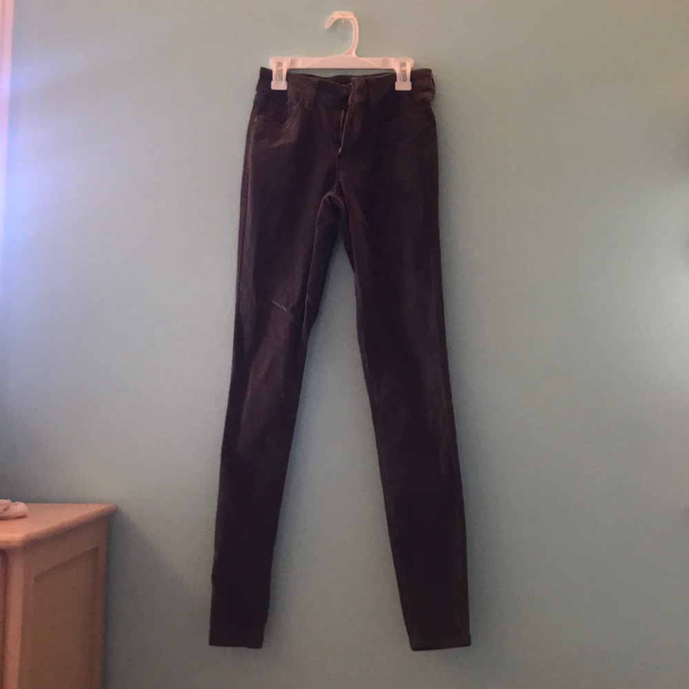 Dark army green corduroy pants